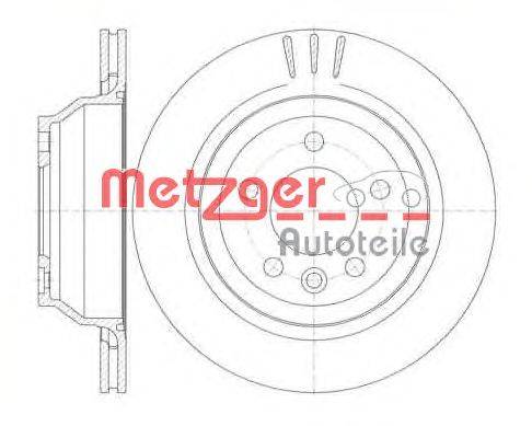 Тормозной диск METZGER 6116010