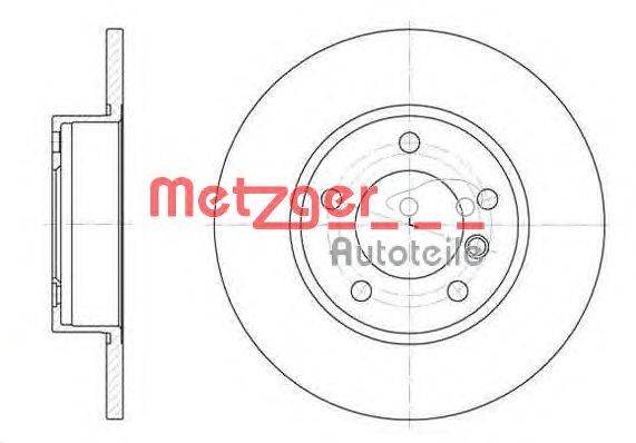 Тормозной диск METZGER 632300