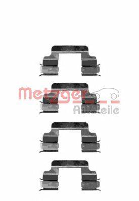 Комплектующие, колодки дискового тормоза METZGER 1091230