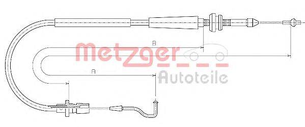 Тросик газа METZGER 11.0637