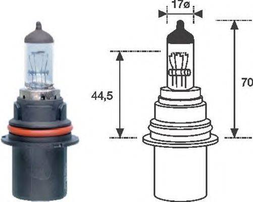 Лампа накаливания, фара дальнего света; Лампа накаливания, основная фара; Лампа накаливания MAGNETI MARELLI HB112