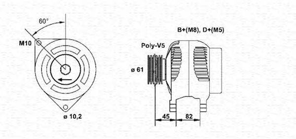 Генератор MAGNETI MARELLI 943346037010