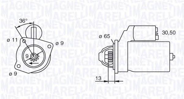 Стартер MAGNETI MARELLI 063111007010