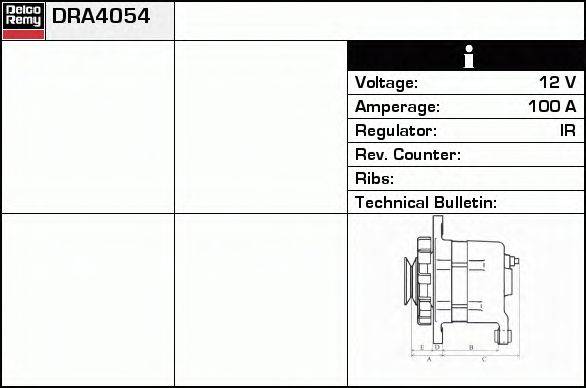 Генератор DELCO REMY DRA4054