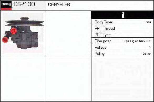 Гидравлический насос, рулевое управление DELCO REMY DSP100