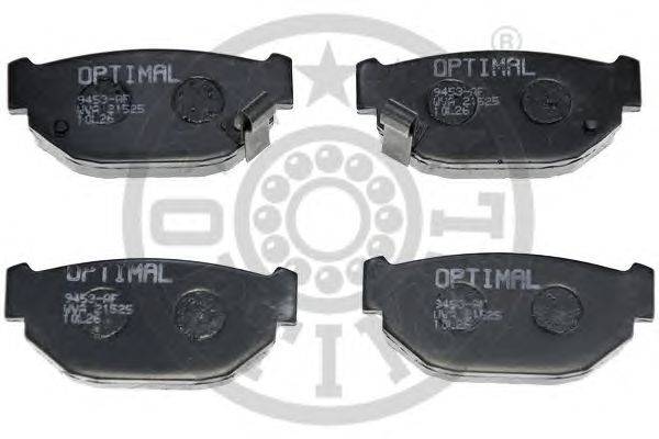 Комплект тормозных колодок, дисковый тормоз OPTIMAL 9453