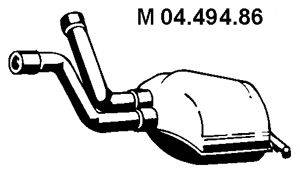 Средний глушитель выхлопных газов EBERSPÄCHER 04.494.86