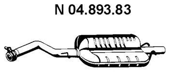Глушитель выхлопных газов конечный EBERSPÄCHER 04.893.84