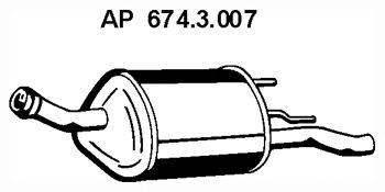 Глушитель выхлопных газов конечный EBERSPÄCHER 674.3.007