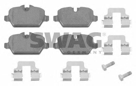 Комплект тормозных колодок, дисковый тормоз SWAG 0252362316