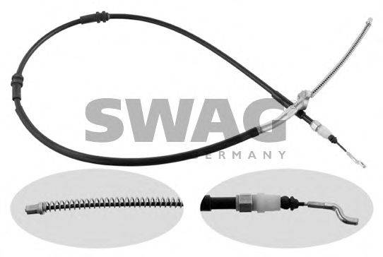 Трос, стояночная тормозная система SWAG 30936712