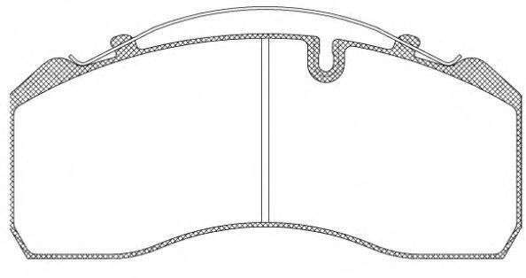 Комплект тормозных колодок, дисковый тормоз ROADHOUSE JSX 2814.00