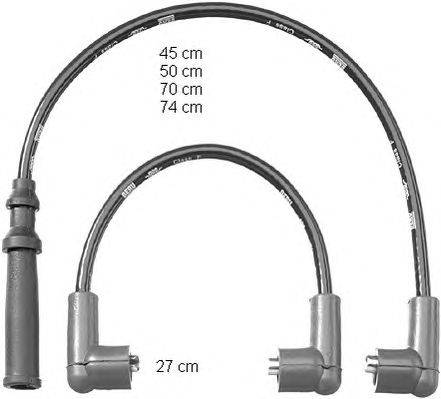 Комплект проводов зажигания BERU ZEF1200