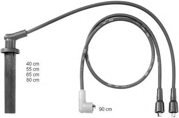 Комплект проводов зажигания BERU ZEF755