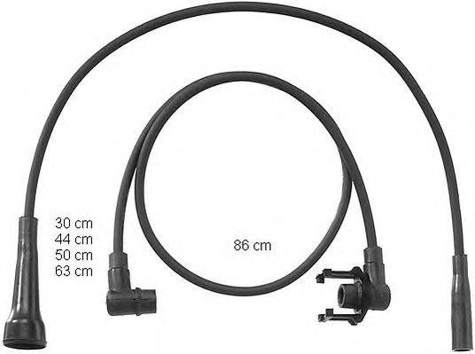 Комплект проводов зажигания BERU ZEF799