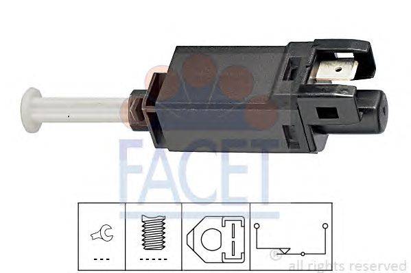 Выключатель фонаря сигнала торможения; Выключатель, привод сцепления (Tempomat) FACET 7.1056