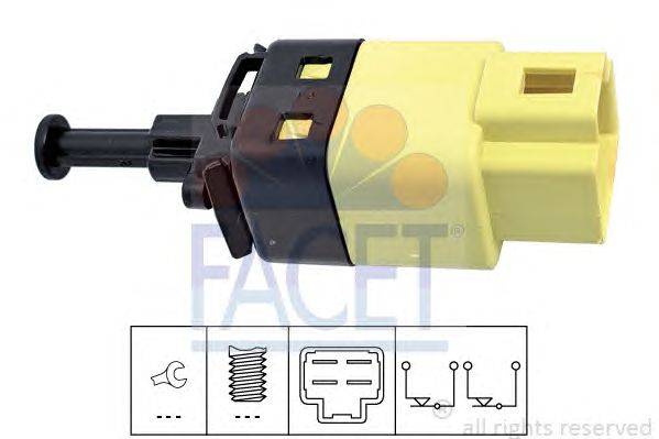 Выключатель фонаря сигнала торможения; Выключатель, привод сцепления (Tempomat) FACET 71264