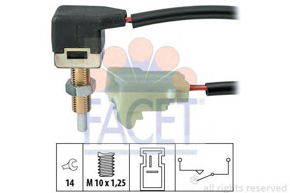 Выключатель фонаря сигнала торможения; Выключатель, привод сцепления (Tempomat) FACET 71298