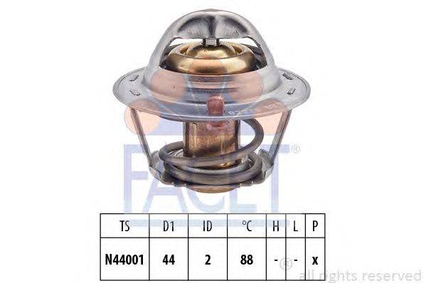 Термостат, охлаждающая жидкость FACET 7.8390