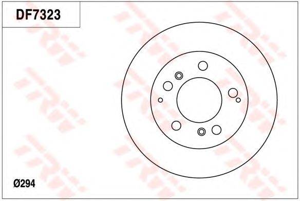 Тормозной диск TRW DF7323