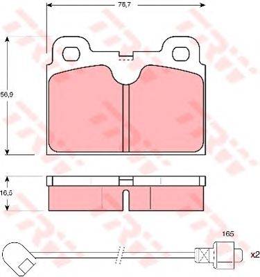 Комплект тормозных колодок, дисковый тормоз FIRST LINE FBP1070