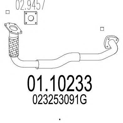 Труба выхлопного газа MTS 01.10233