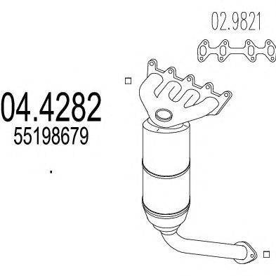 Катализатор MTS 04.4282