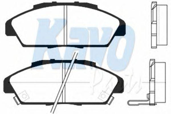 Комплект тормозных колодок, дисковый тормоз KAVO PARTS BP-2015