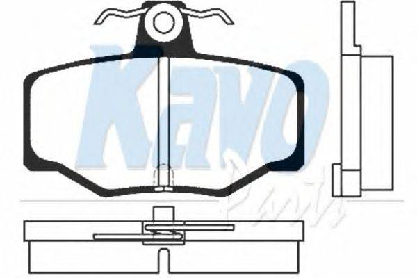Комплект тормозных колодок, дисковый тормоз KAVO PARTS BP-6547