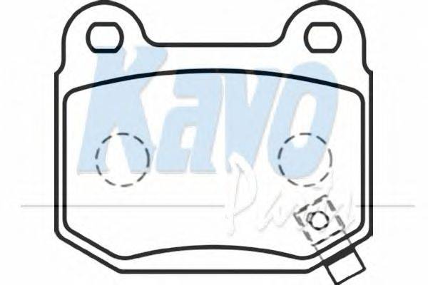 Комплект тормозных колодок, дисковый тормоз KAVO PARTS BP-6574
