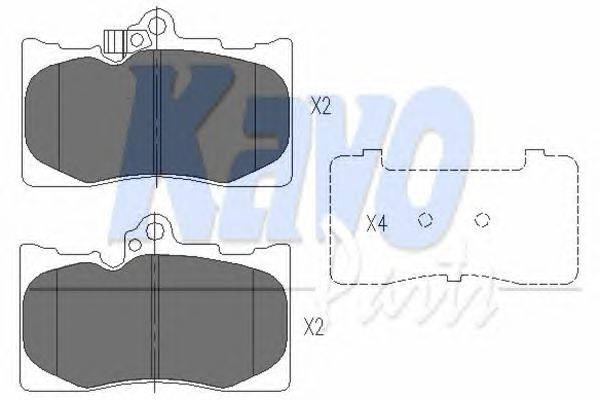 Комплект тормозных колодок, дисковый тормоз KAVO PARTS KBP-9085