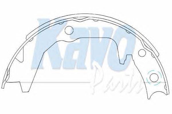 Комплект тормозных колодок KAVO PARTS KBS-6404