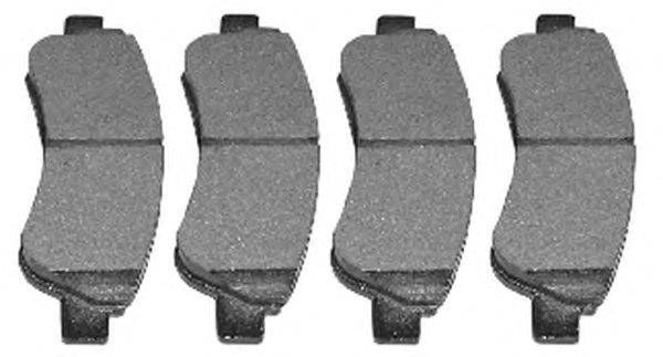 Комплект тормозных колодок, дисковый тормоз METELLI 8223270