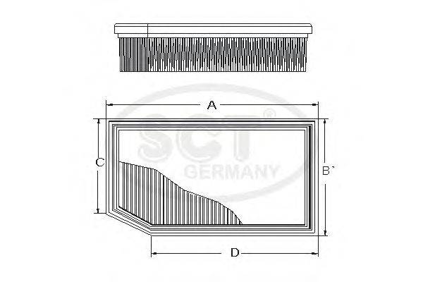 Воздушный фильтр SCT Germany SB 2283