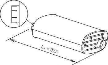 Средний / конечный глушитель ОГ DINEX 64301