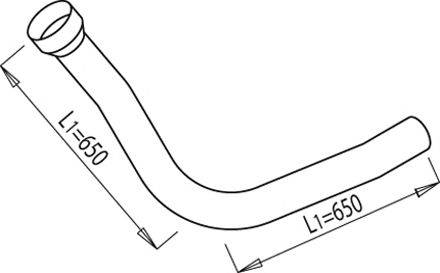 Труба выхлопного газа SCANIA 333423
