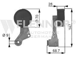 Натяжной ролик, поликлиновой  ремень FLENNOR FS99258