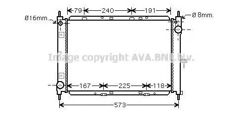 Радиатор, охлаждение двигателя AVA QUALITY COOLING DN2260