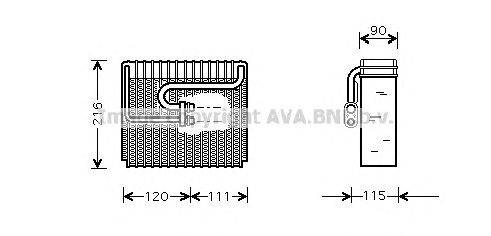 Испаритель, кондиционер AVA QUALITY COOLING DWV048