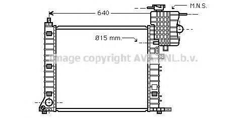 Радиатор, охлаждение двигателя AVA QUALITY COOLING MS2336