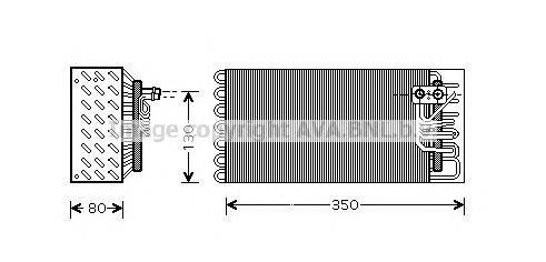 Испаритель, кондиционер AVA QUALITY COOLING PRV041