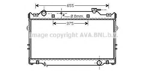 Радиатор, охлаждение двигателя AVA QUALITY COOLING TOA2370