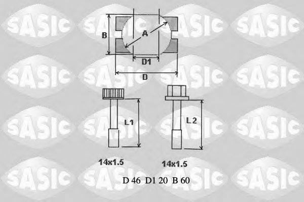 ремонтный комплект, рычаг подвески SASIC T772007