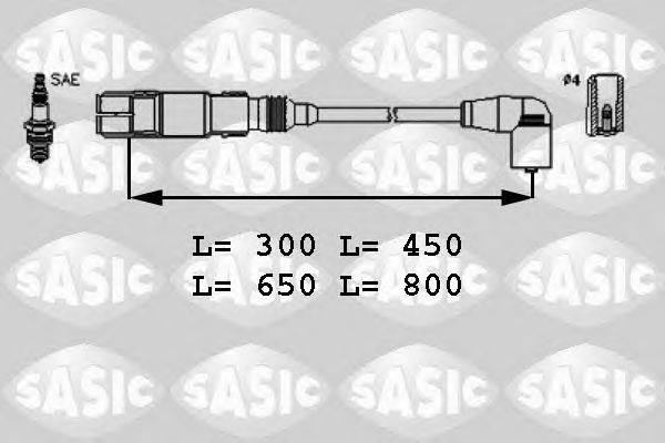 Комплект проводов зажигания SASIC 9286040
