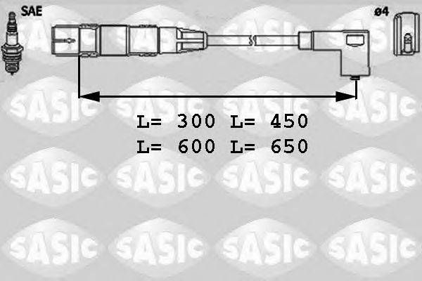 Комплект проводов зажигания SASIC 9286021