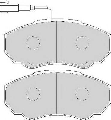 Комплект тормозных колодок, дисковый тормоз ABEX 23917