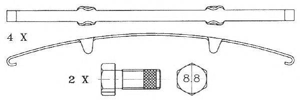 Комплект тормозных колодок, дисковый тормоз ABEX G6919