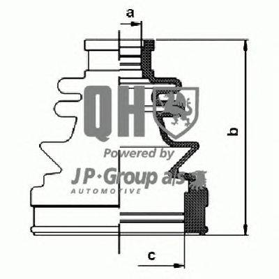 Комплект пылника, приводной вал JP GROUP QJB1109