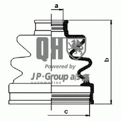 Комплект пылника, приводной вал JP GROUP QJB1053