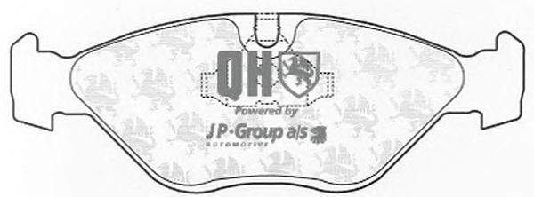 Комплект тормозных колодок, дисковый тормоз JP GROUP BP683